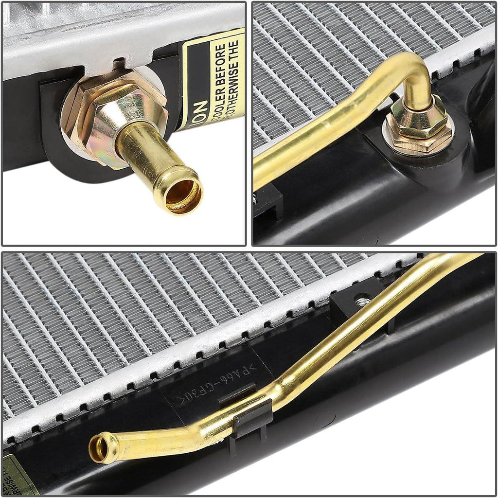OEM-RA-2441 OE Style Direct Fit Aluminum Cooling Radiator Compatible with 00-04 Spectra, 27-1/4" W X 13-9/16" H X 1" D, 1-5/16" Inlet, 1-5/16" Outlet