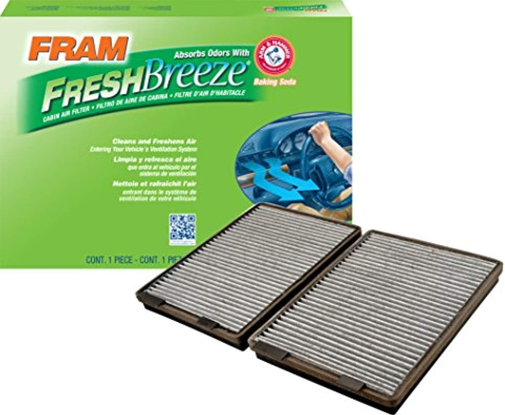 Fresh Breeze Cabin Air Filter with Arm & Hammer Baking Soda, CF10369 for Select BMW Vehicles , White