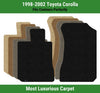 Lloyd Luxe Front Row Carpet Mats for 1998-2002 Toyota Corolla