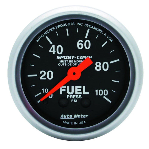 2-1/16 in. FUEL PRESSURE 0-100 PSI SPORT-COMP - greatparts