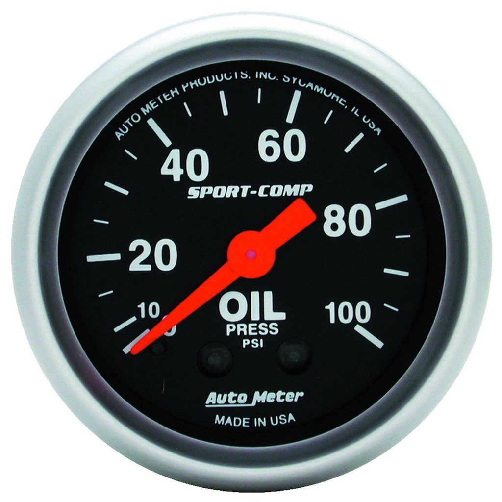 2-1/16 in. OIL PRESSURE 0-100 PSI SPORT-COMP - greatparts