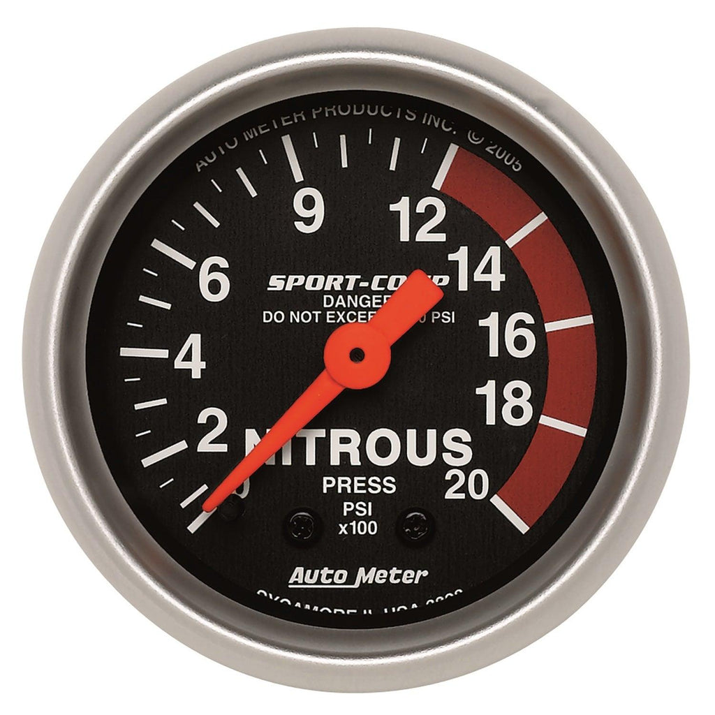 2-1/16 in. NITROUS PRESSURE 0-2000 PSI SPORT-COMP - greatparts