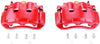 Front S5054 Pair of High-Temp Red Powder Coated Calipers