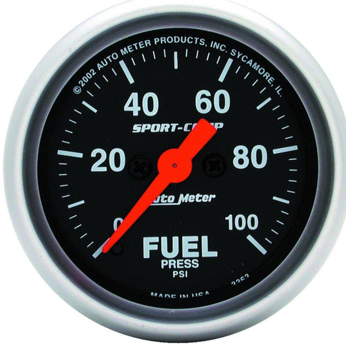 2-1/16 in. FUEL PRESSURE 0-100 PSI SPORT-COMP - greatparts