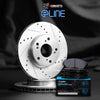 R1 Concepts Front Brakes and Rotors Kit |Front Brake Pads| Brake Rotors and Pads| Ceramic Brake Pads and Rotors|Fits 2008-2019 Pontiac Vibe; Scion Xd; Toyota Corolla, Matrix