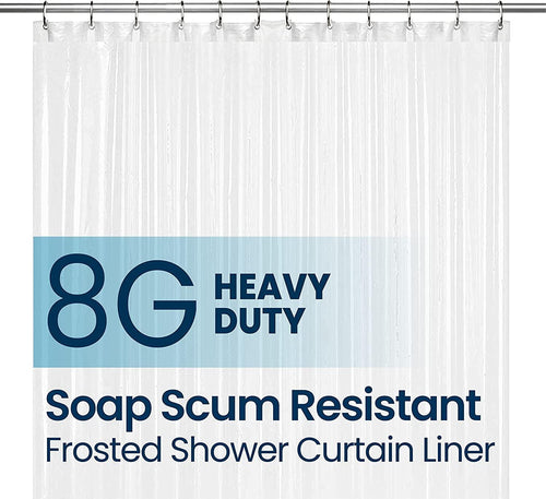 PEVA 8G Bathroom Shower Curtain Liner, 72