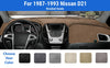 Dashboard Dash Mat Cover for 1987-1993 Nissan D21 (Brushed Suede)