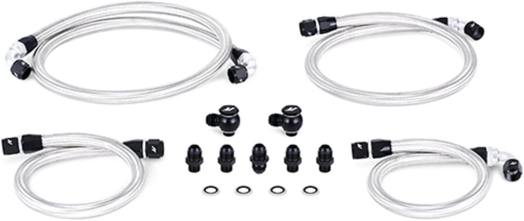 MMSBH-RX8-04K Oil Line Kit Compatible with Mazda RX-8 2004-2011 Silver