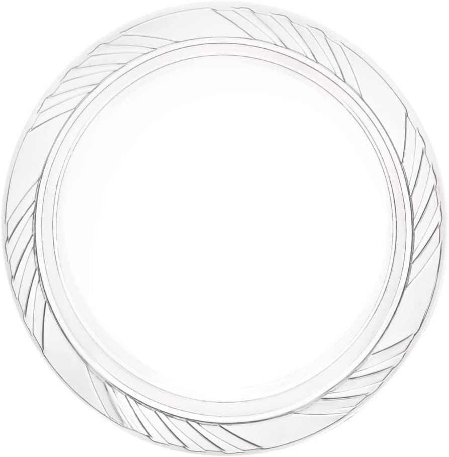 Munfix 7 Inch Clear Plastic Plates 200 Bulk Pack - Disposable Cake Plates for Dessert & Appetizers BBQ Party Dinner Travel and Events, Microwavable Recyclable