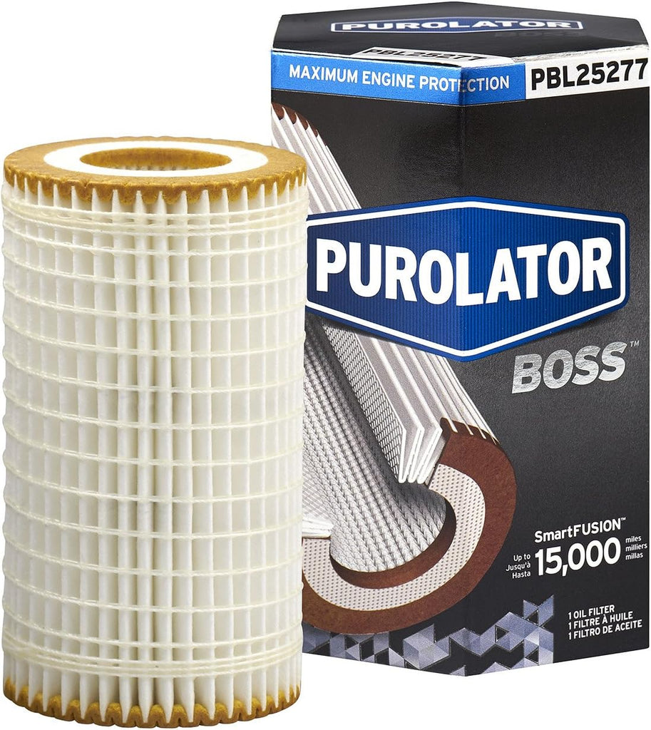 PBL25277 boss Maximum Engine Protection Cartridge Oil Filter, Black, Single Filter