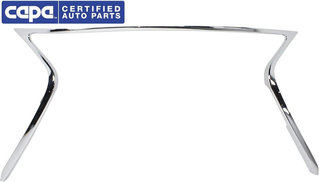 Front Grille Trim Compatible with Lexus ES300H/ES350 2013-2015 Chrome - CAPA