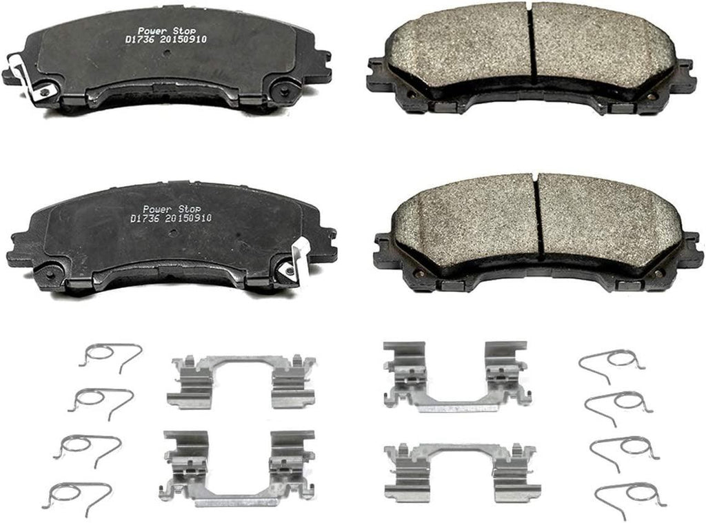 Front 17-1736 Ceramic Brake Pads Evolution Z17