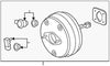 84158418 Brake Booster Buick Enclave C Acadia Saturn Outlook Chevrolet Traverse