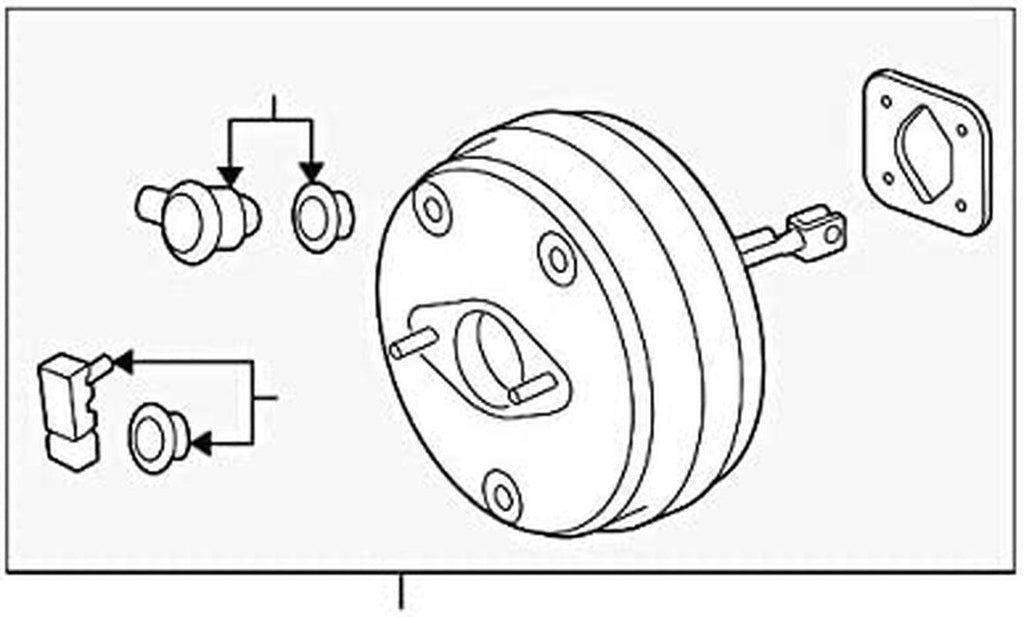 84158418 Brake Booster Buick Enclave C Acadia Saturn Outlook Chevrolet Traverse