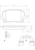 Brembo Front Disc Brake Pad Set for Vibe, Corolla, Matrix (P83061N)