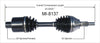 MI-8137 CV Axle Shaft