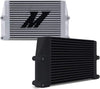 MMOC-SSO-10SL Universal Heavy-Duty Bar-And-Plate Oil Cooler, 10" Core, Same-Side Outlets, Silver