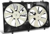 Factory Style Radiator Cooling Fan Assembly Compatible with 10-15 RX350 / 11-16 Sienna 3.5L W/Tow Package,Oem-Rf-1038