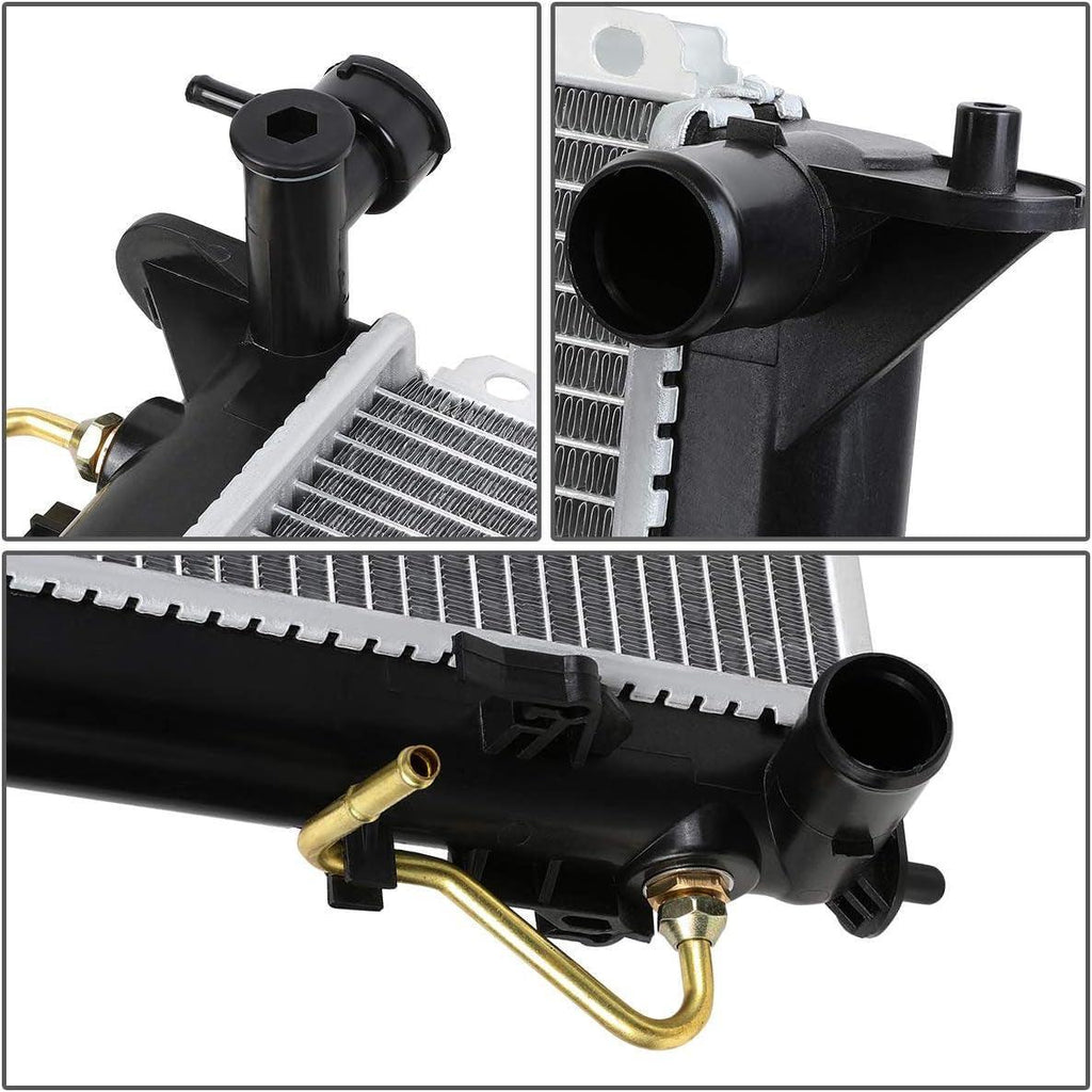 OEM-RA-2831 Factory Style Aluminum Cooling Radiator Compatible with 06-11 Azera, 07-10 Magentis/Optima AT, 25-1/16" W X 18-7/8" X 5/8" D, 1-3/8" Inlet, 1-3/8" Outlet