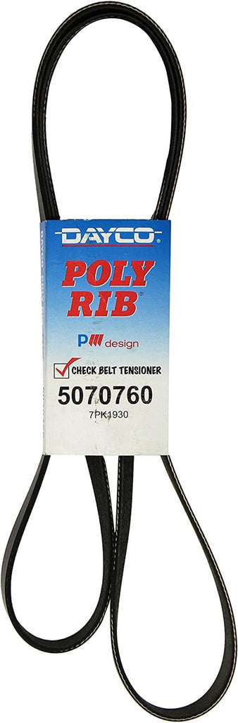 5070760 Serpentine Belt , Black