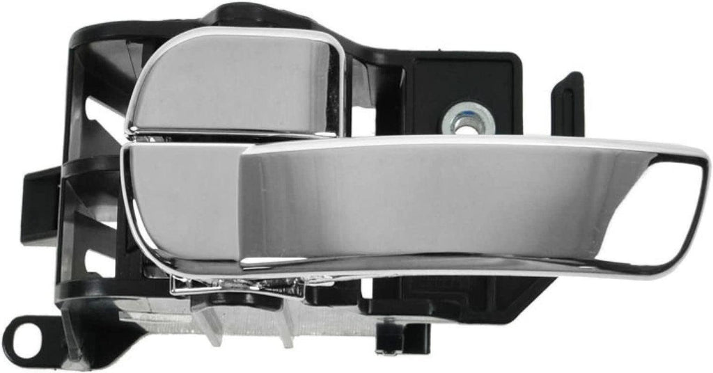 Front or Rear Inner inside Interior Door Handle Gray & Chrome LH Left Driver Side Compatible with 2005-2013 Nissan Frontier / 2005-2012 Pathfinder / 2005-2013 Xterra
