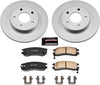 CRK1526 Coated Brake Rotor & Ceramic Brake Pads- Rear