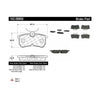 Centric Rear Disc Brake Pad for Fiesta, Focus (102.08860)