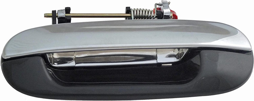 Dorman 88193 Rear Driver Side Exterior Door Handle Compatible with Select Models, Chrome Lever and Smooth Black Housing