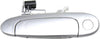 Aftermarket Front Exterior Door Handle Compatible with 2000-2005 Toyota Echo All Chrome, with Keyhole, Set of 2, Driver and Passenger Side