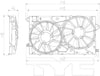 622790 Cooling Fan Assembly Compatible with 2010-2016 Buick Lacrosse