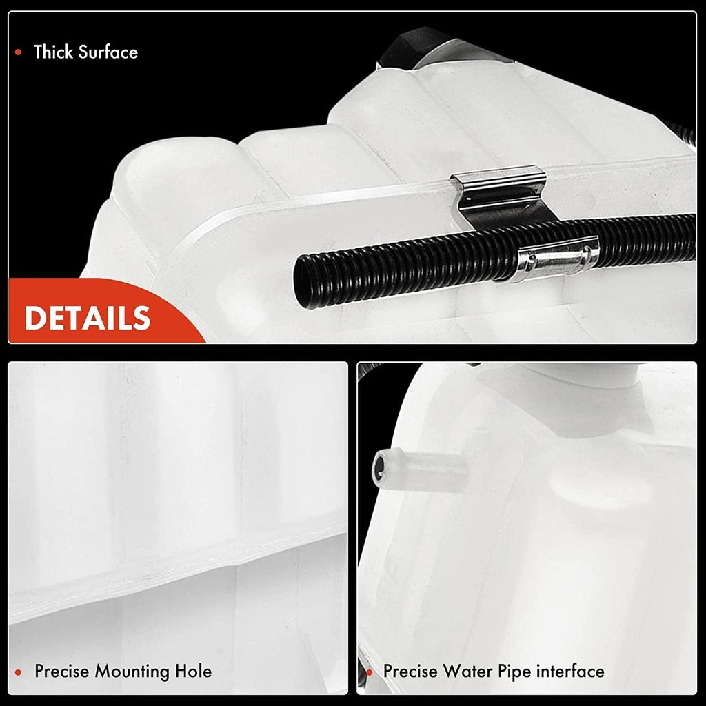 A-Premium Coolant Overflow Recovery Reservoir Tank [W/ Sensor & Cap] Compatible with Chevrolet Silverado 1500 2500 3500, Suburban, Tahoe & GMC Sierra, Yukon & Cadillac Escalade, for # 603-102, 1520394