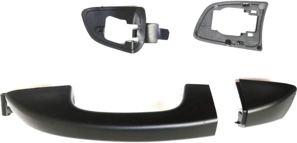 Compatible with Volkswagen Golf R 2012-2013 Exterior Door Handle Driver Side, Rear Primed | Trim: Base