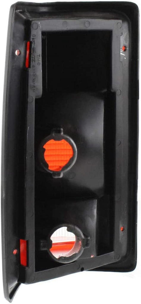 for Dodge Ramcharger 1990 1991 1992 1993 Tail Light Passenger Side | Lens & Housing | W/Black Trim | Clear & Red Lens | Replacement for CH2801114 | 55054788
