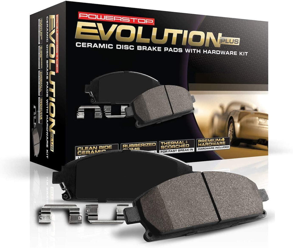 17-1354, Z17 Rear Ceramic Brake Pads with Hardware