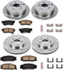 KOE4446 Autospecialty Front and Rear Replacement Brake Kit-Oe Brake Rotors & Ceramic Brake Pads
