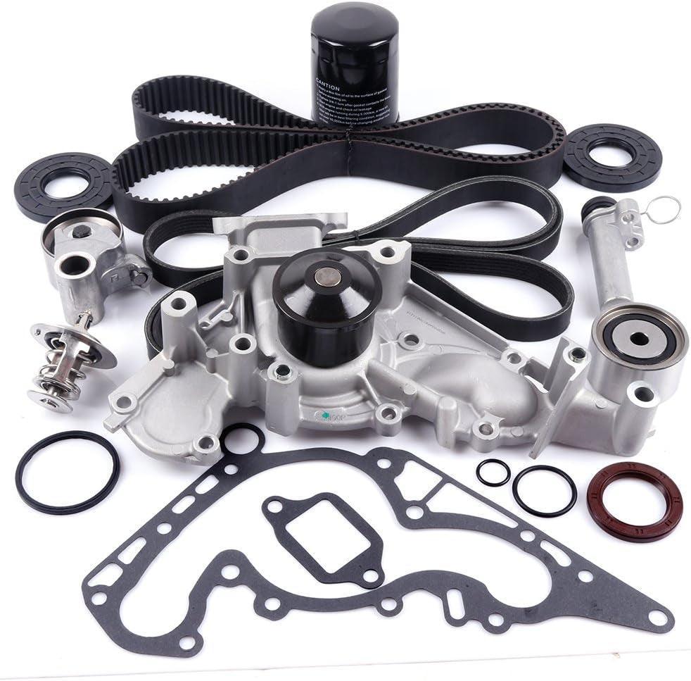 Timing Belt with Water Pump Kit,  Automotive Replacement Timing Kits for 1998-2004 Fit for LEXUS LX470 2002-2004 Fit for TOYOTA Sequoia 4.7L V8 DOHC