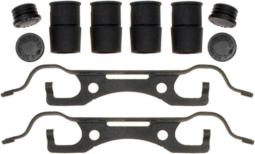 Gold 18K2112X Front Disc Brake Caliper Hardware Kit with Clips, Bushings, Caps