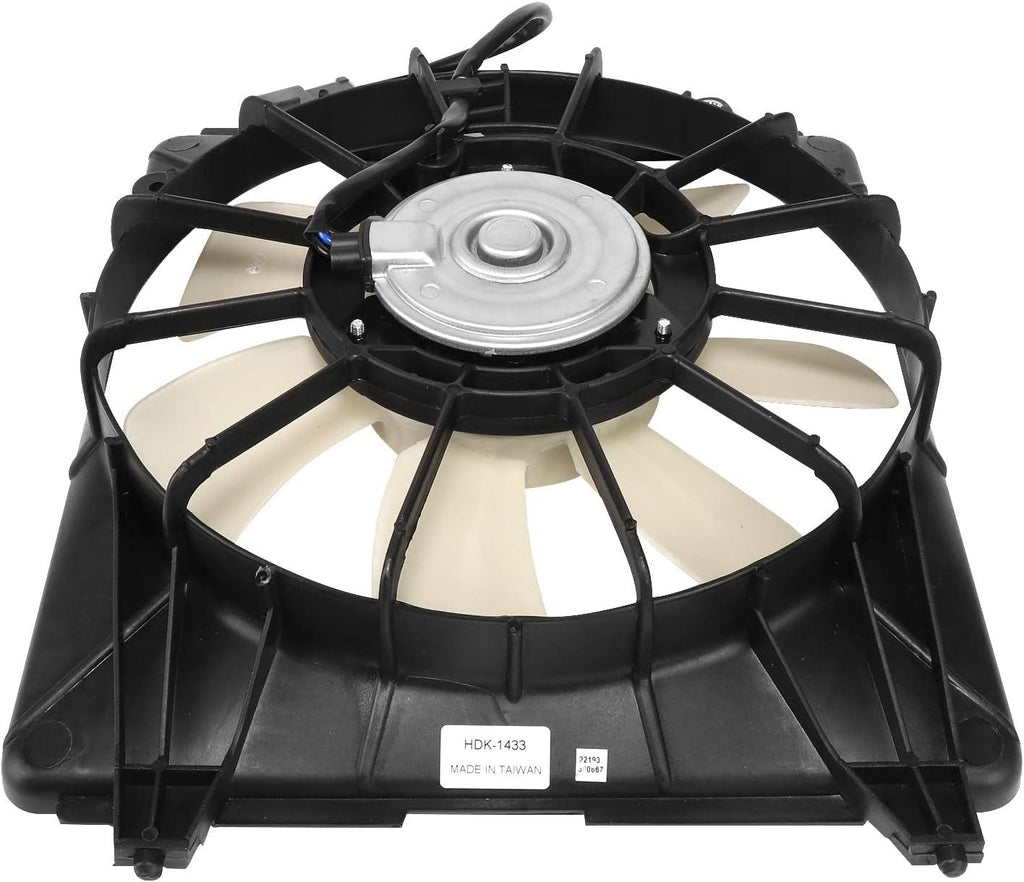 OEM-RF-0682 Factory Style A/C Condenser Fan Assembly Compatible with 06-11 Honda Civic Hybrid