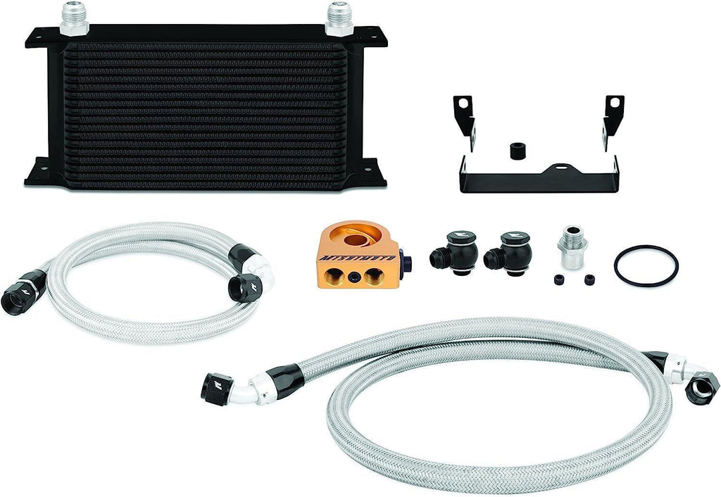 MMOC-WRX-06TBK Oil Cooler Kit Thermostatic Compatible with Subaru WRX/STI 2006-2007 Black
