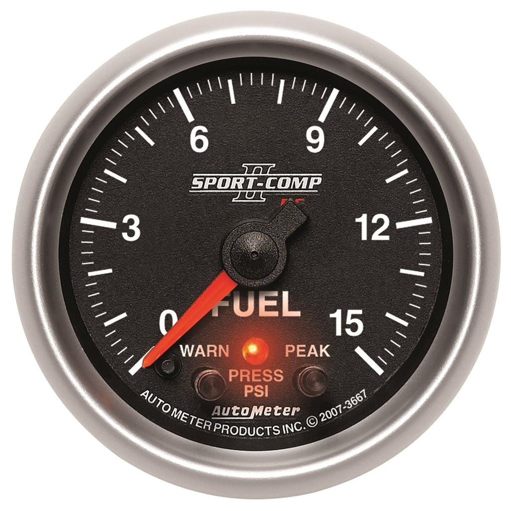 2-1/16 in. FUEL PRESSURE 0-15 PSI SPORT-COMP II - greatparts