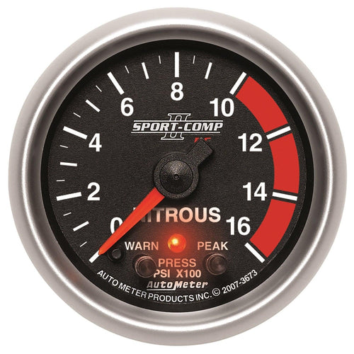 2-1/16 in. NITROUS PRESSURE 0-1600 PSI SPORT-COMP II - greatparts