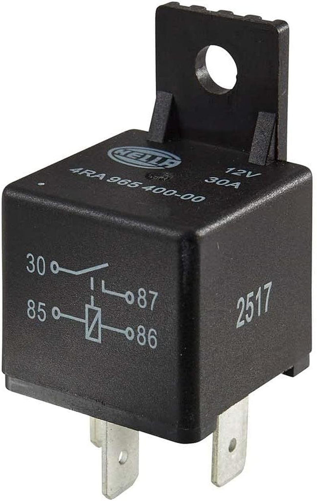 4RA 965 400-001 RELAY 12V 30A SPST BKT Black