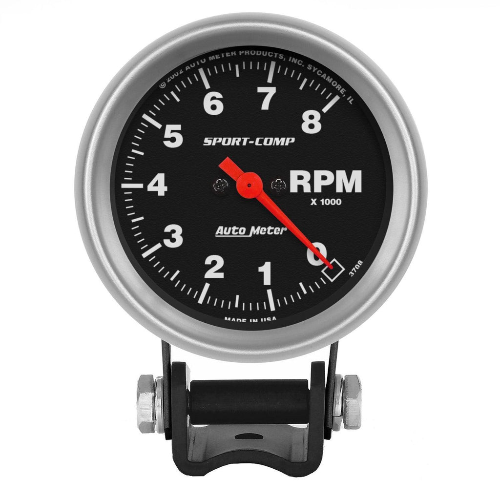 2-5/8 in. PEDESTAL TACHOMETER 0-8000 RPM SPORT-COMP - greatparts