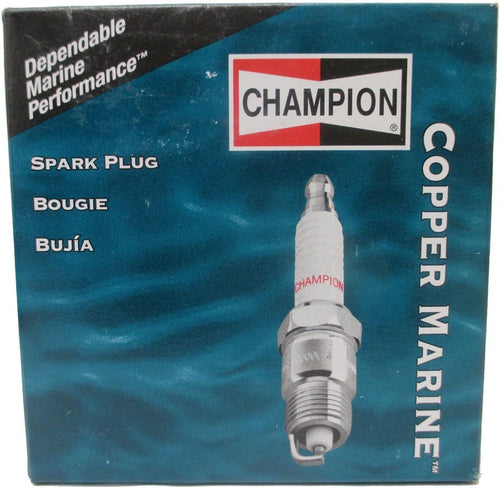 Champion 828M Pack of 4 Copper Marine Spark Plugs (QL77JC4)