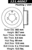 Centric Rear Disc Brake Rotor for Endeavor, Grandis (121.46067)