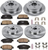 KOE1142 Autospecialty Front and Rear Replacement Brake Kit-Oe Brake Rotors & Ceramic Brake Pads