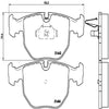 Brembo Front Disc Brake Pad Set for BMW (P06021)