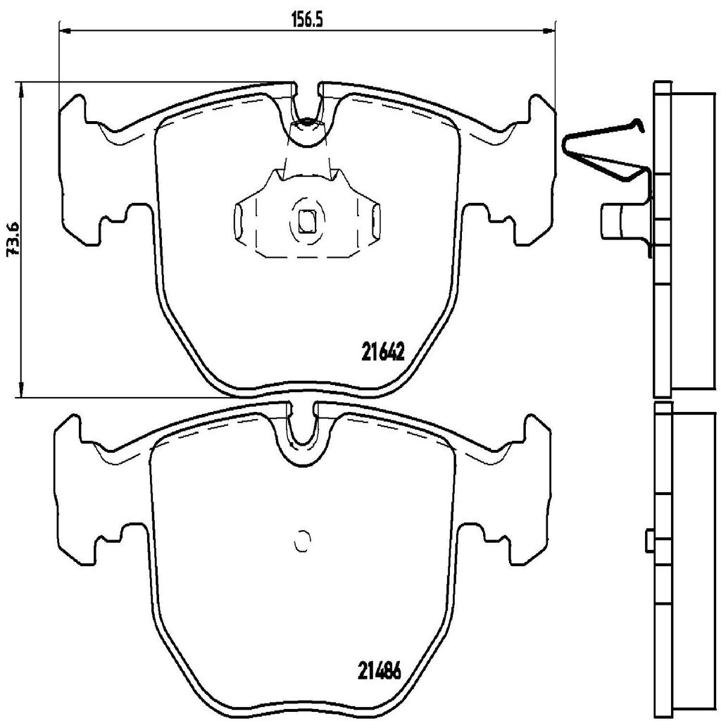 Brembo Front Disc Brake Pad Set for BMW (P06021)