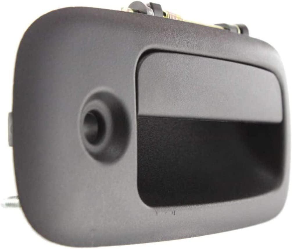 for Chevy Express 1500 Exterior Door Handle Front Passenger Side | Textured Black 2003-2009 | with Key Hole | Trim: All Submodels | GM1311152 | 25989398
