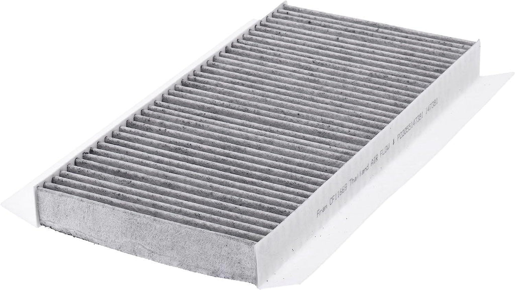 Fresh Breeze Cabin Air Filter Replacement for Car Passenger Compartment W/ Arm and Hammer Baking Soda, Easy Install, CF11669 for Select Saab Vehicles , White